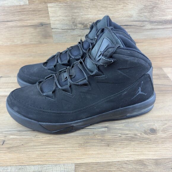 Jordan Air Deluxe Size 12 Triple Black 087717 010 - Picture 1 of 7